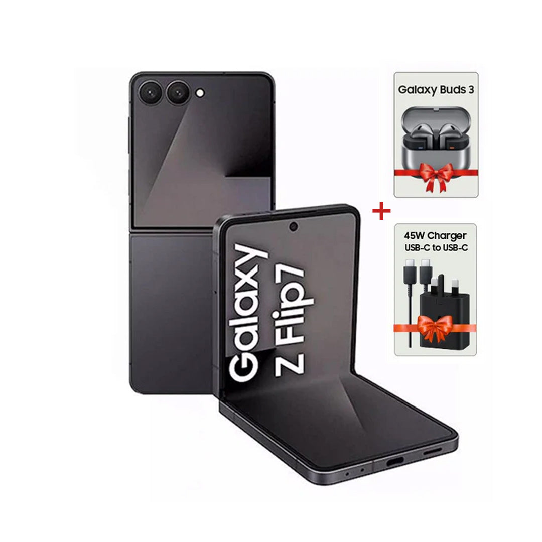 Samsung Galaxy Z Flip7 - 12GB RAM - 512GB + Gifts | Jetblack Samsung Galaxy Z Flip7 - 12GB RAM - 512GB + Gifts | Jetblack